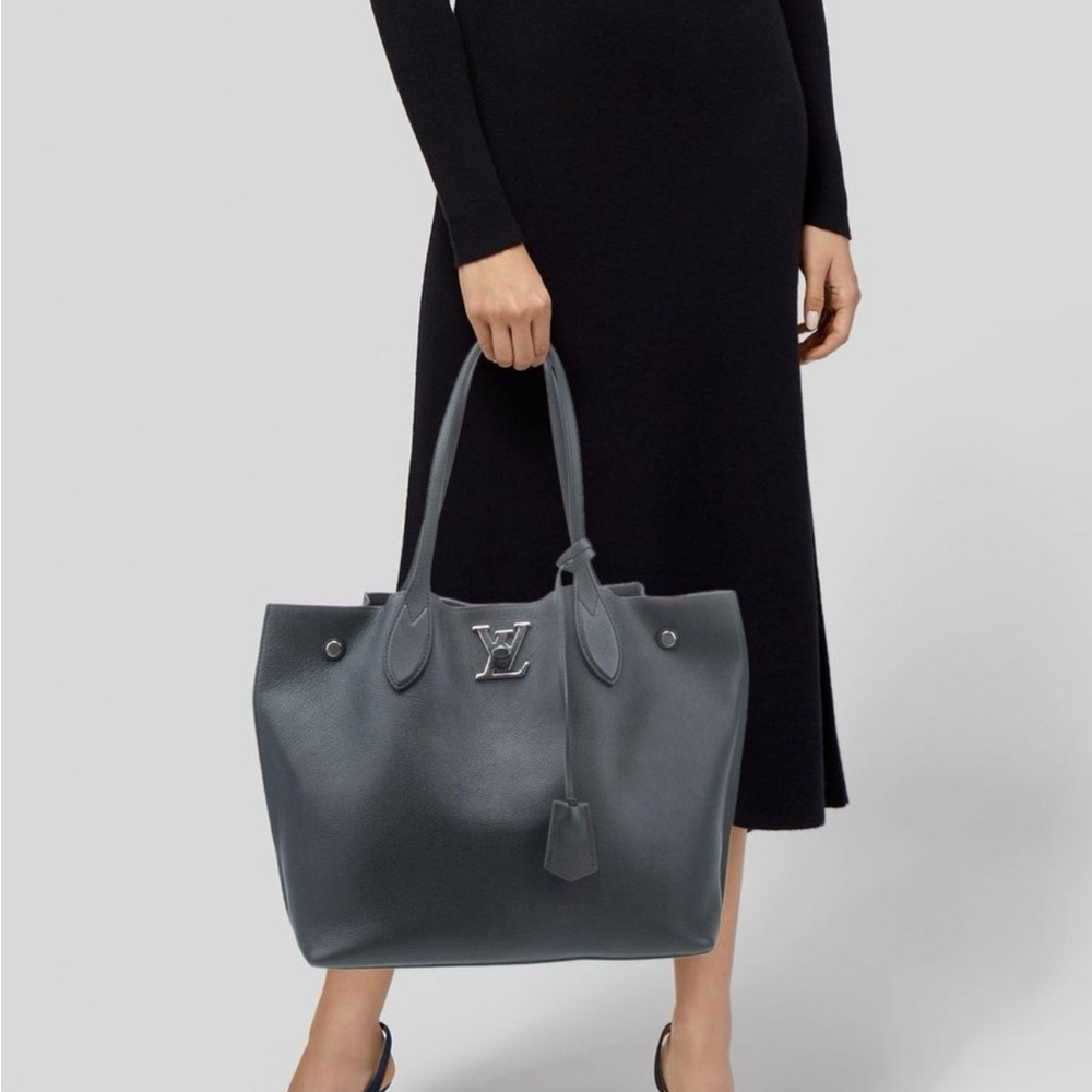 Louis Vuitton Black Leather Tote Bag - Picture 2 of 6
